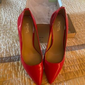 Michael Kors bright red pumps. BRAND NEW!!